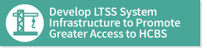 Develop LTSS System Infrastructure to Promote Greater Access to HCBS